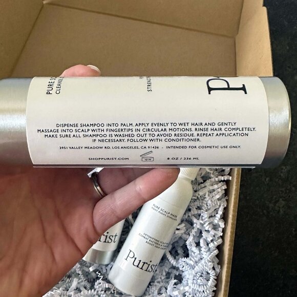 🤍 Purist Ultimate Scalp Trio ~ Detoxify/Moisturize/Fortify - Picture 7 of 11